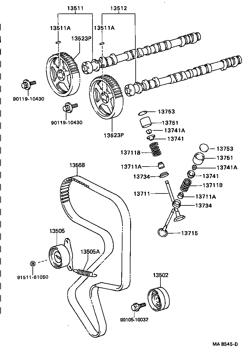  CARINA ED |  CAMSHAFT VALVE