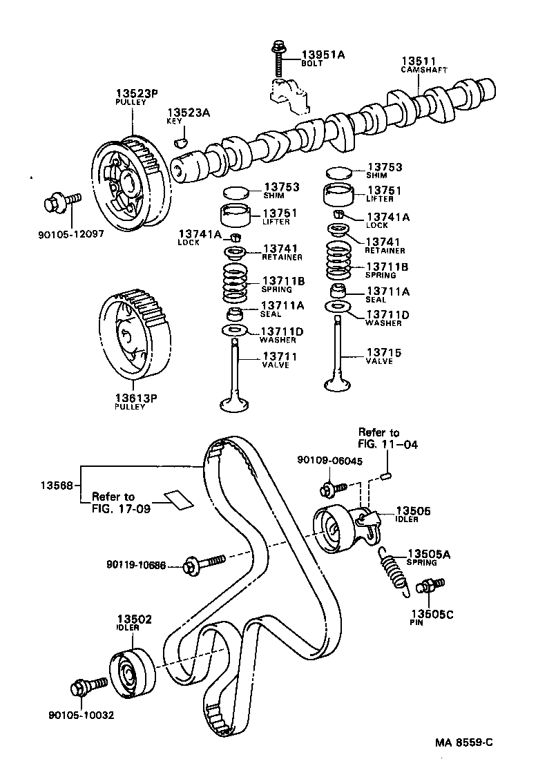  LITE TOWNACE V WG |  CAMSHAFT VALVE