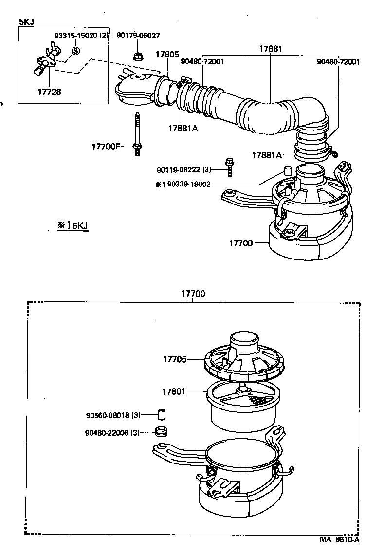  LITEACE VAN WAGON |  AIR CLEANER