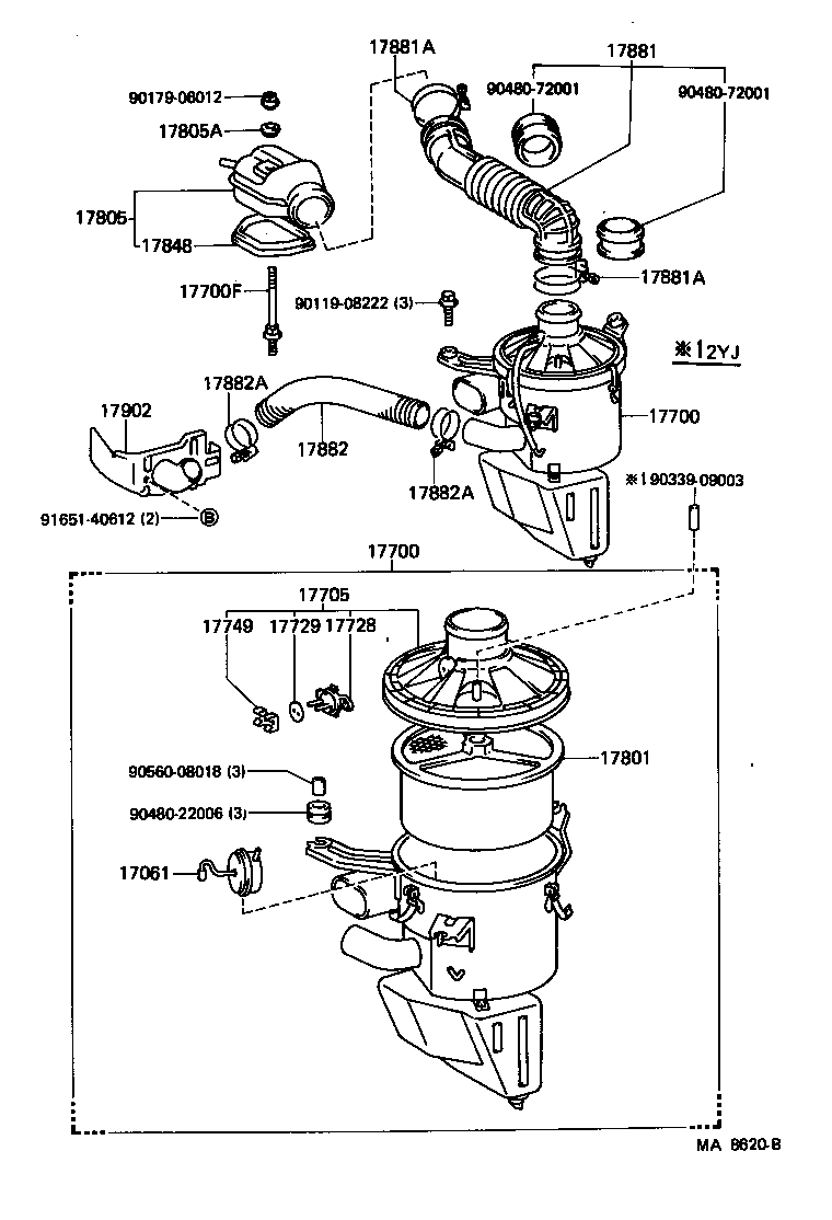  LITEACE VAN WAGON |  AIR CLEANER