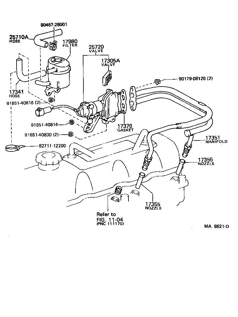  LITEACE VAN WAGON |  MANIFOLD AIR INJECTION SYSTEM