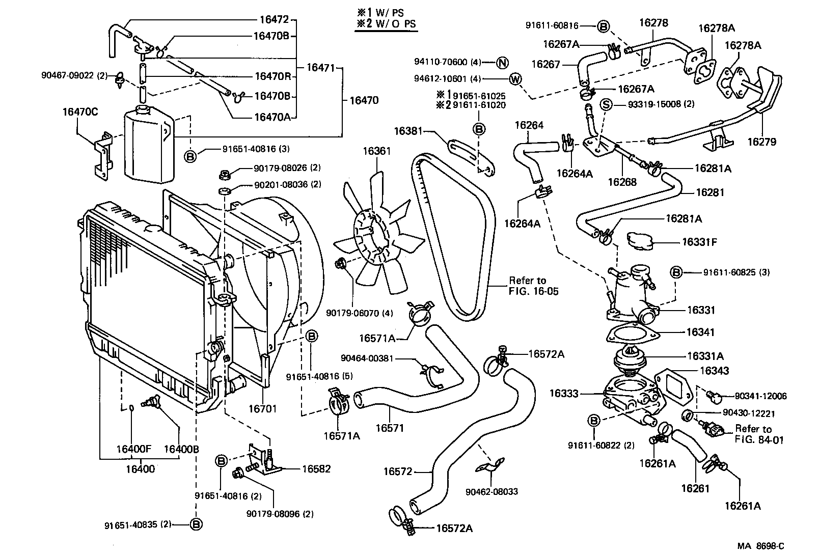  LAND CRUISER S T H T |  RADIATOR WATER OUTLET