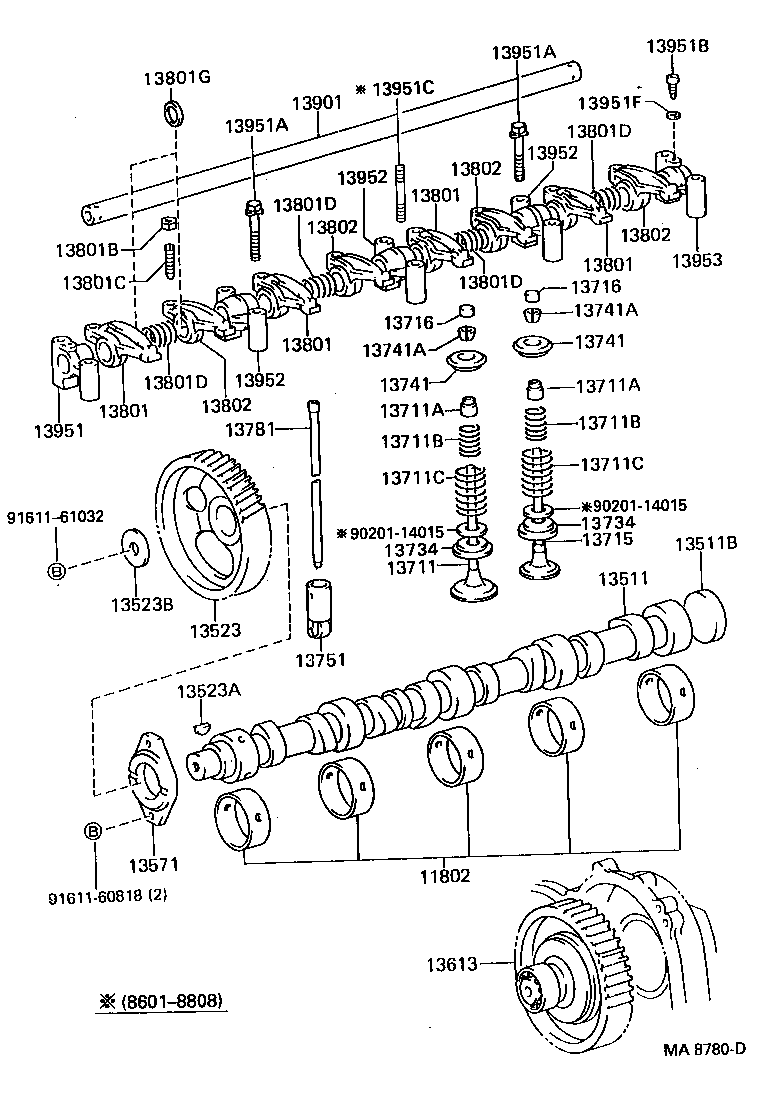  DYNA TOYOACE QUICK |  CAMSHAFT VALVE