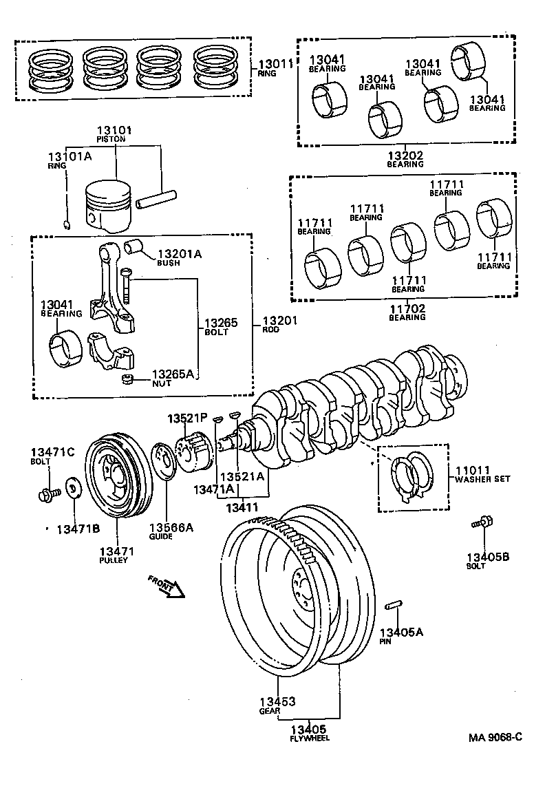  CAMRY VISTA |  CRANKSHAFT PISTON