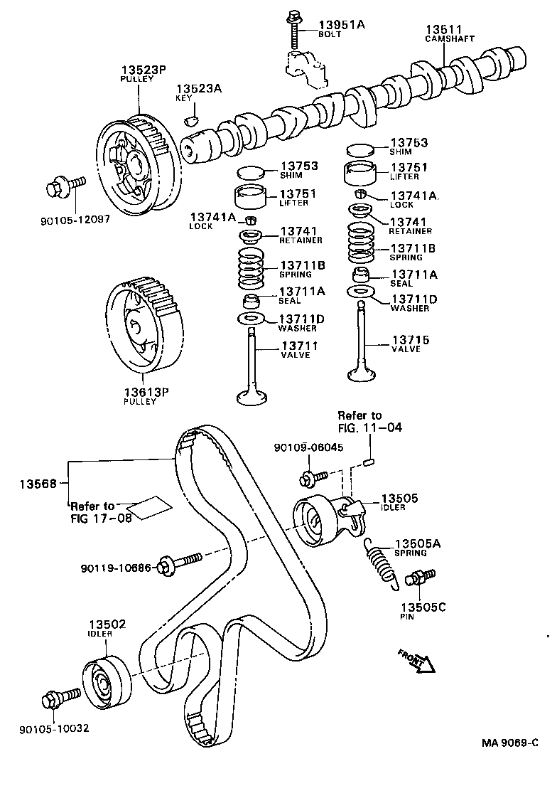  CAMRY VISTA |  CAMSHAFT VALVE