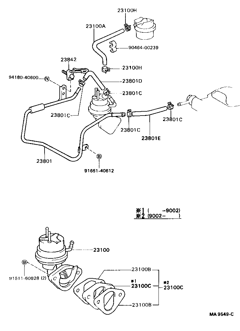  MARK 2 V WG |  FUEL PUMP PIPE