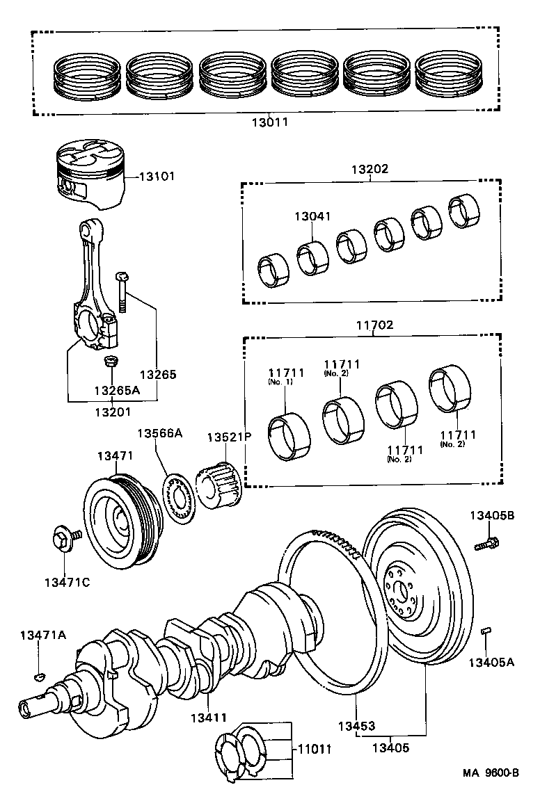  CAMRY VISTA |  CRANKSHAFT PISTON