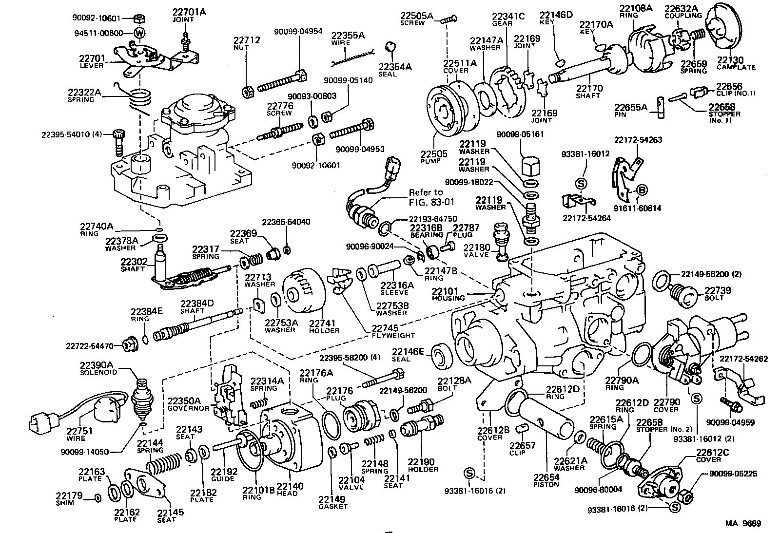  LAND CRUISER S T H T |  INJECTION PUMP BODY