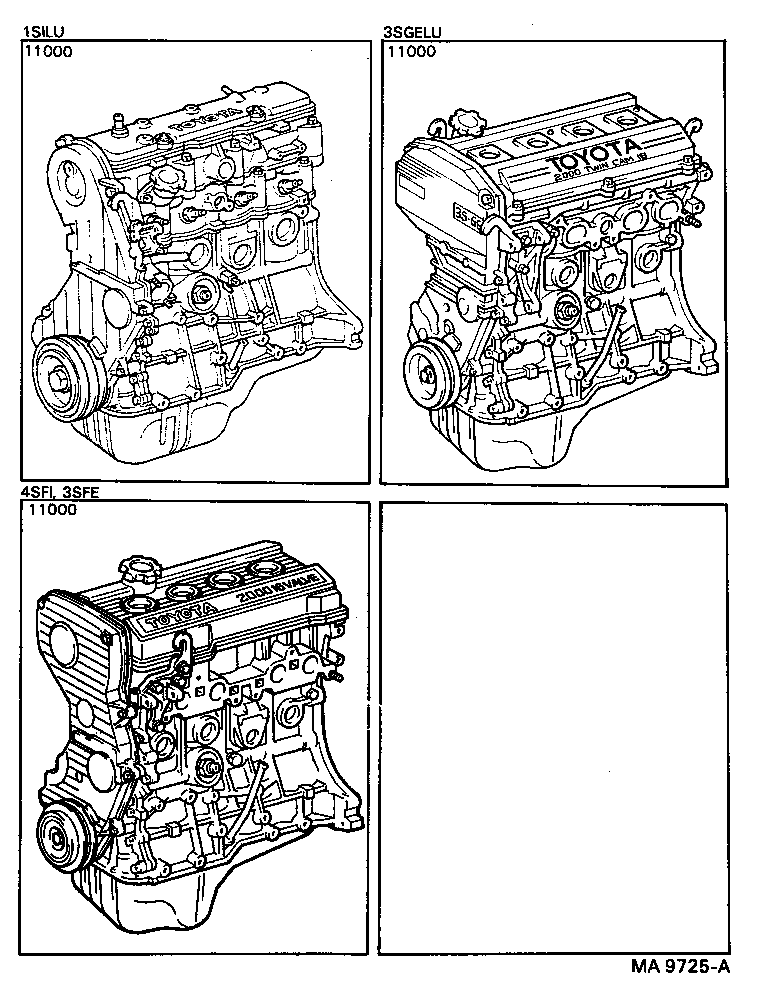  CARINA ED |  PARTIAL ENGINE ASSEMBLY