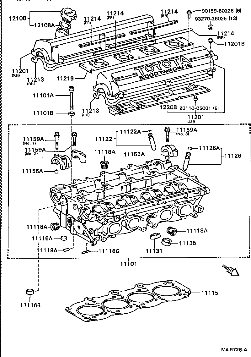  CARINA ED |  CYLINDER HEAD