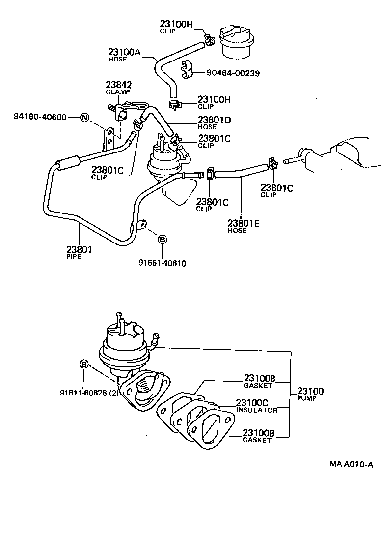  HIACE VAN WAGON |  FUEL PUMP PIPE