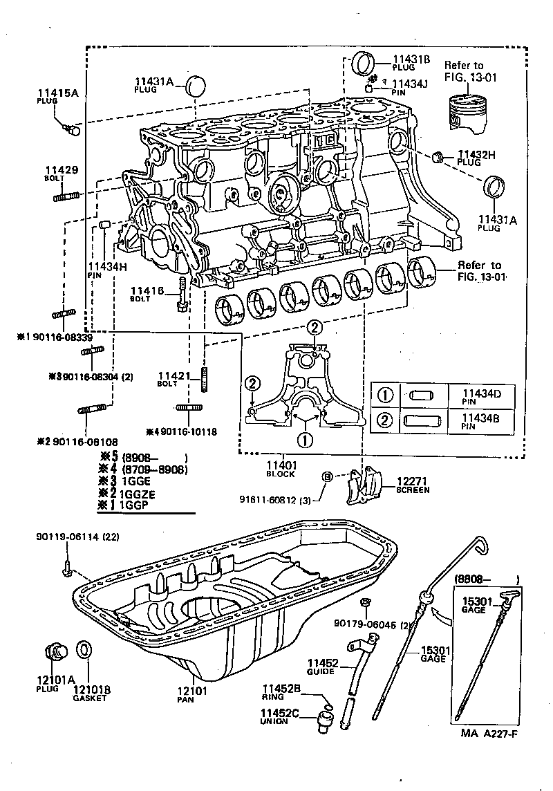  CROWN |  CYLINDER BLOCK
