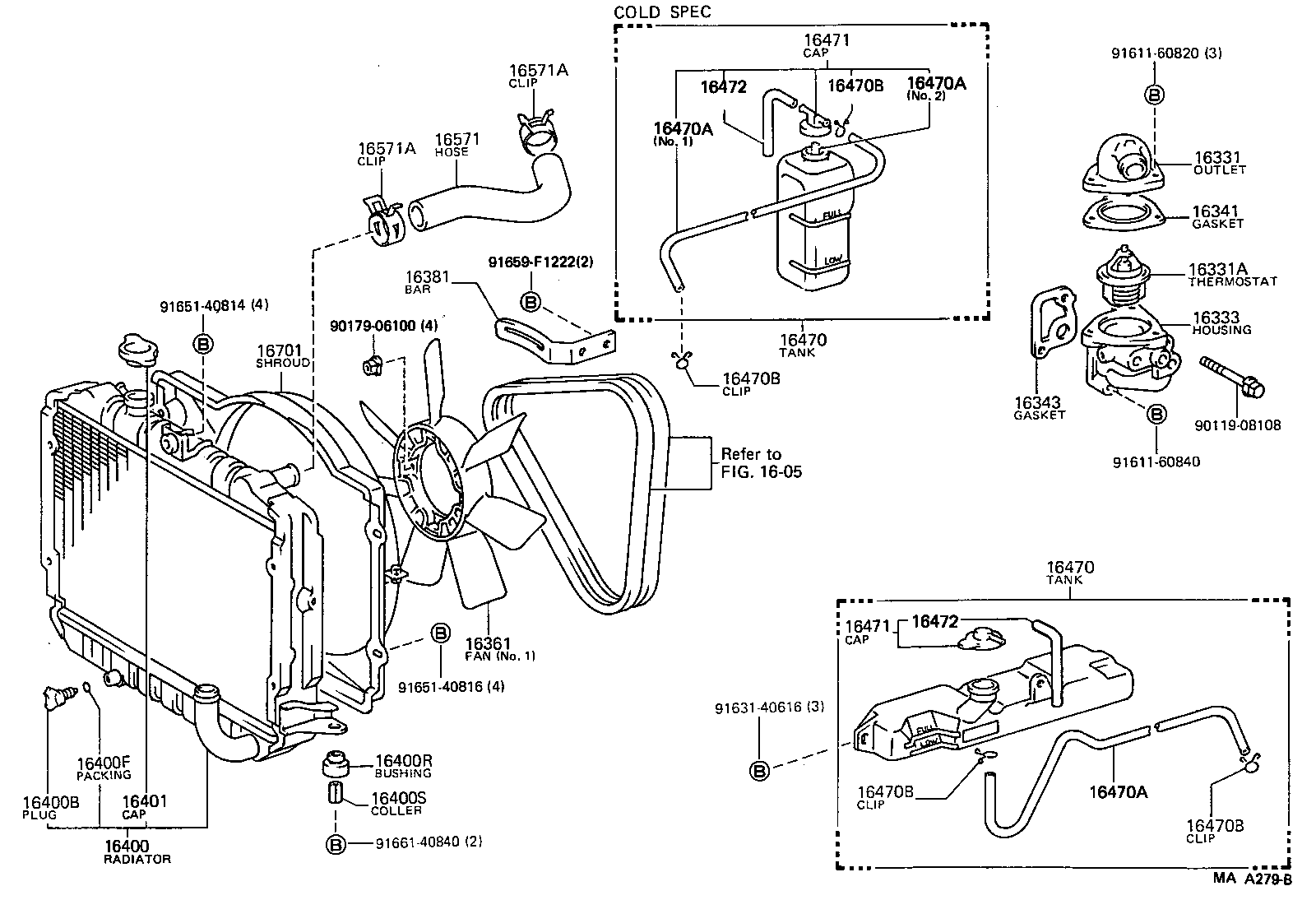  HIACE VAN WAGON |  RADIATOR WATER OUTLET