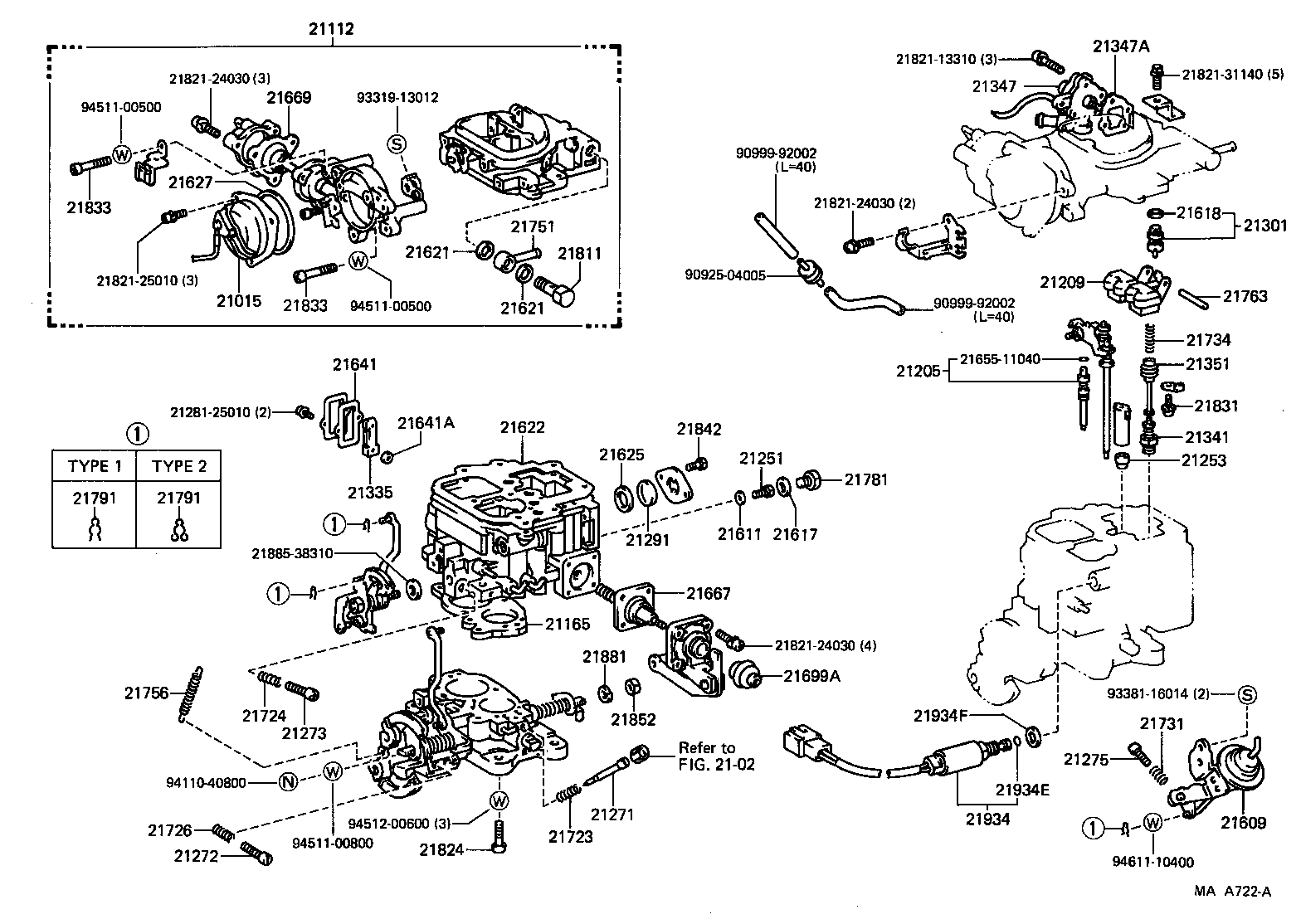  HIACE VAN WAGON |  CARBURETOR