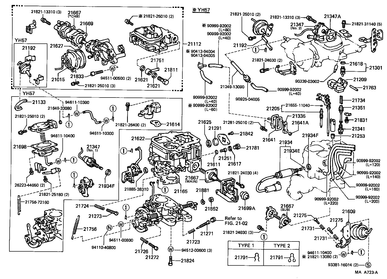  HIACE VAN WAGON |  CARBURETOR