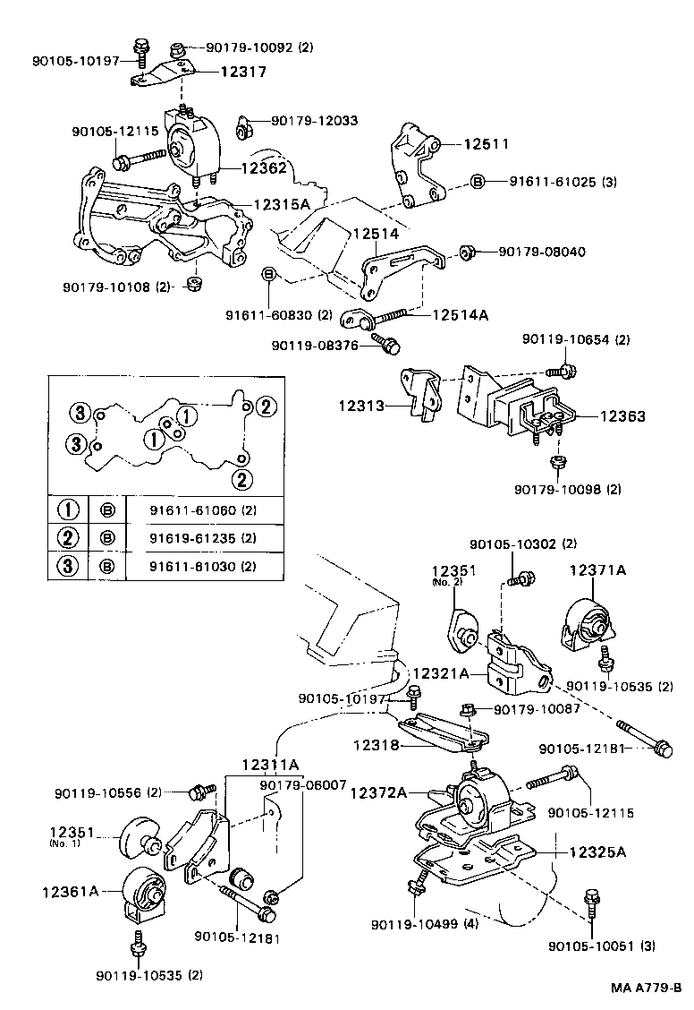  CAMRY VISTA |  MOUNTING