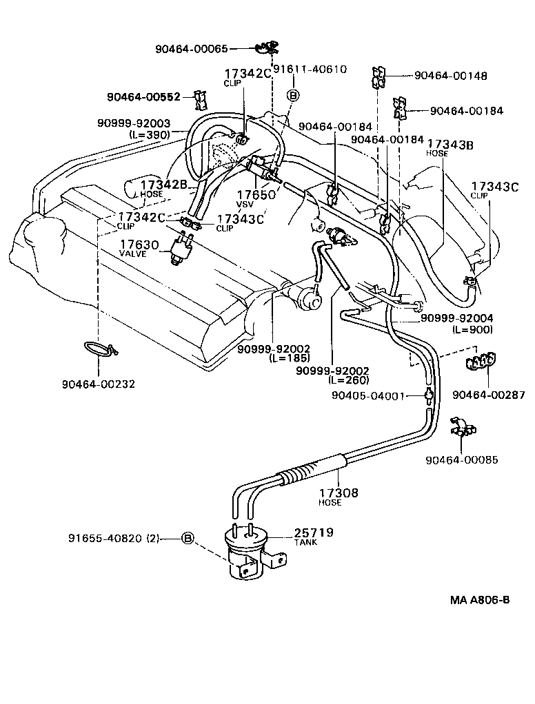  CAMRY VISTA |  VACUUM PIPING