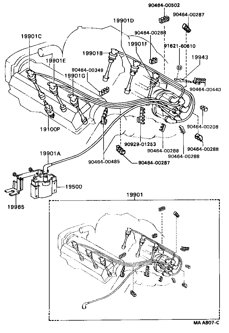  CAMRY VISTA |  IGNITION COIL SPARK PLUG