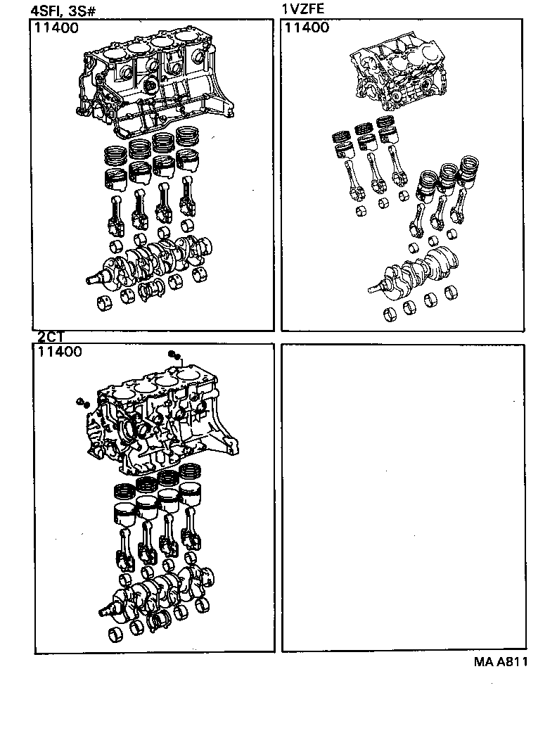  CAMRY VISTA |  SHORT BLOCK ASSEMBLY