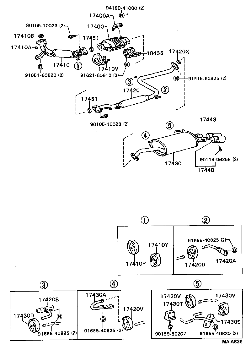  CAMRY VISTA |  EXHAUST PIPE