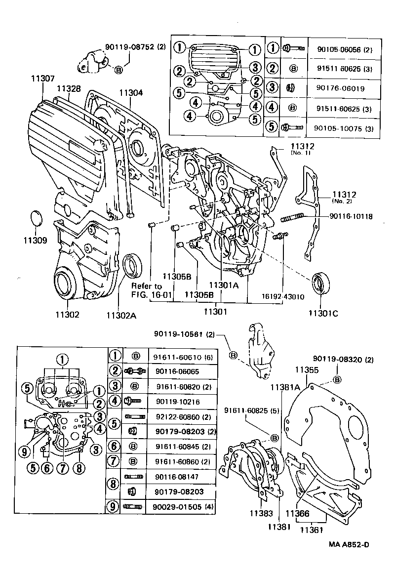  CHASER |  TIMING GEAR COVER REAR END PLATE