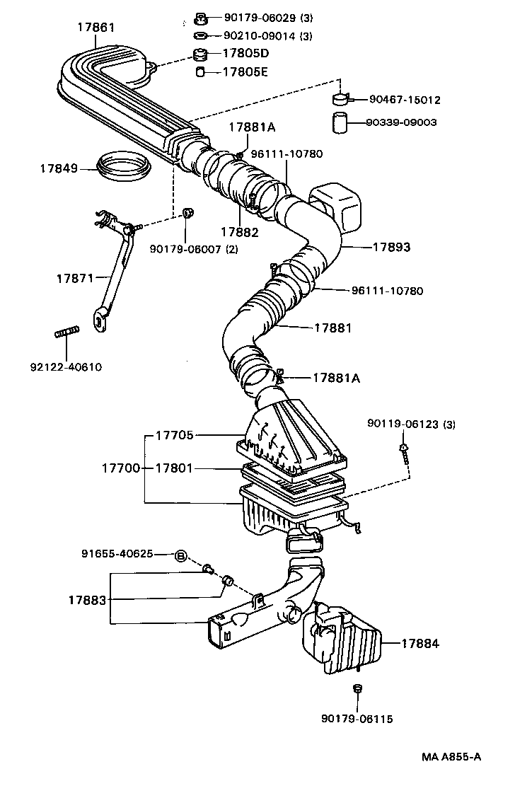  CAMRY VISTA |  AIR CLEANER