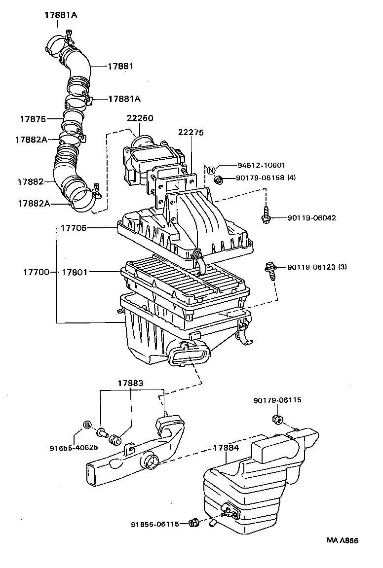  CAMRY VISTA |  AIR CLEANER