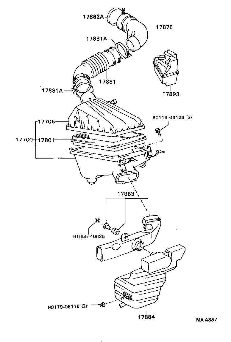 CAMRY VISTA |  AIR CLEANER