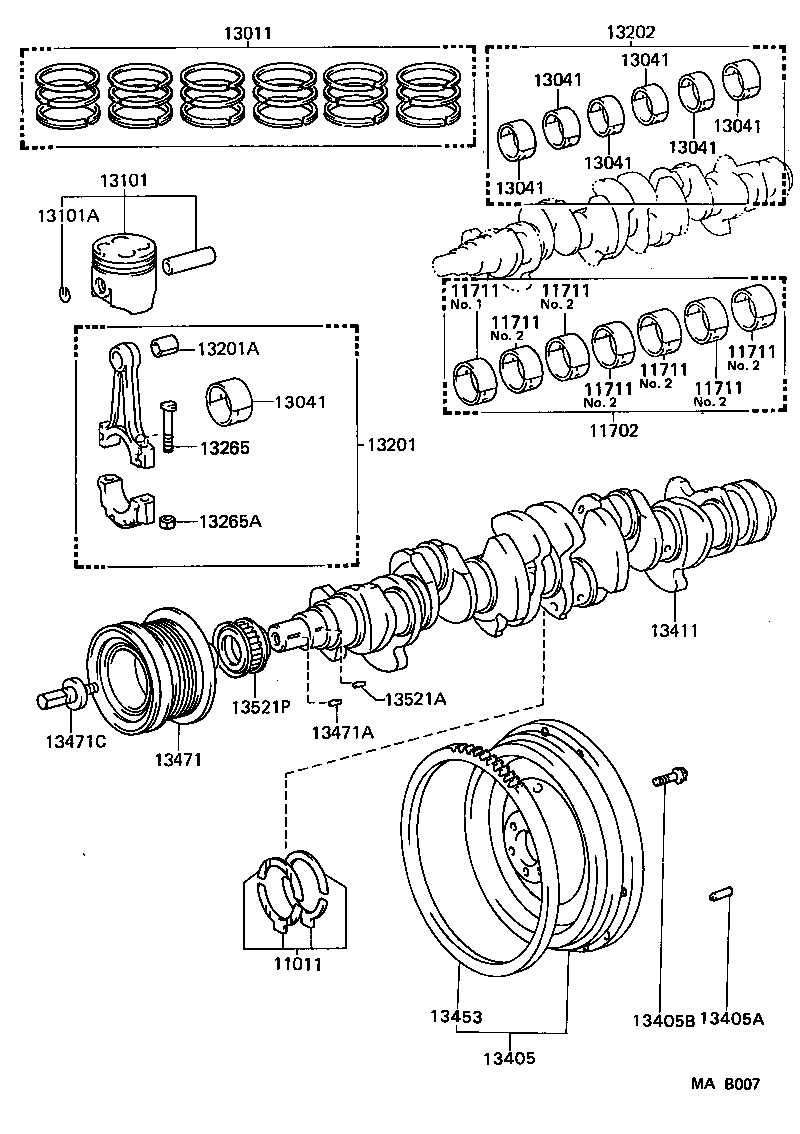  SUPRA |  CRANKSHAFT PISTON