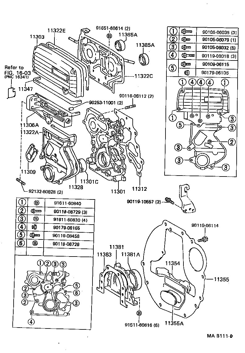  CHASER |  TIMING GEAR COVER REAR END PLATE