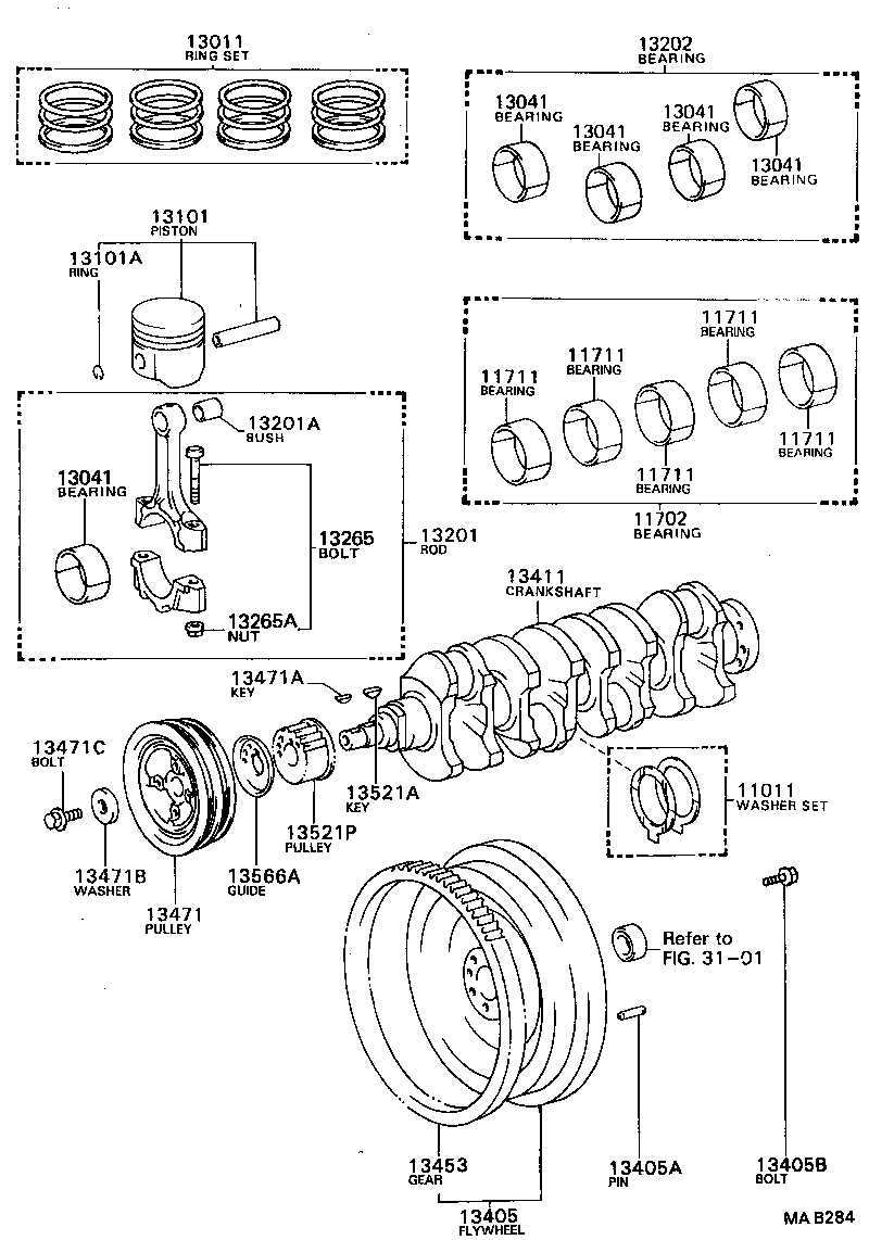  TOWN MASTERACE V WG |  CRANKSHAFT PISTON