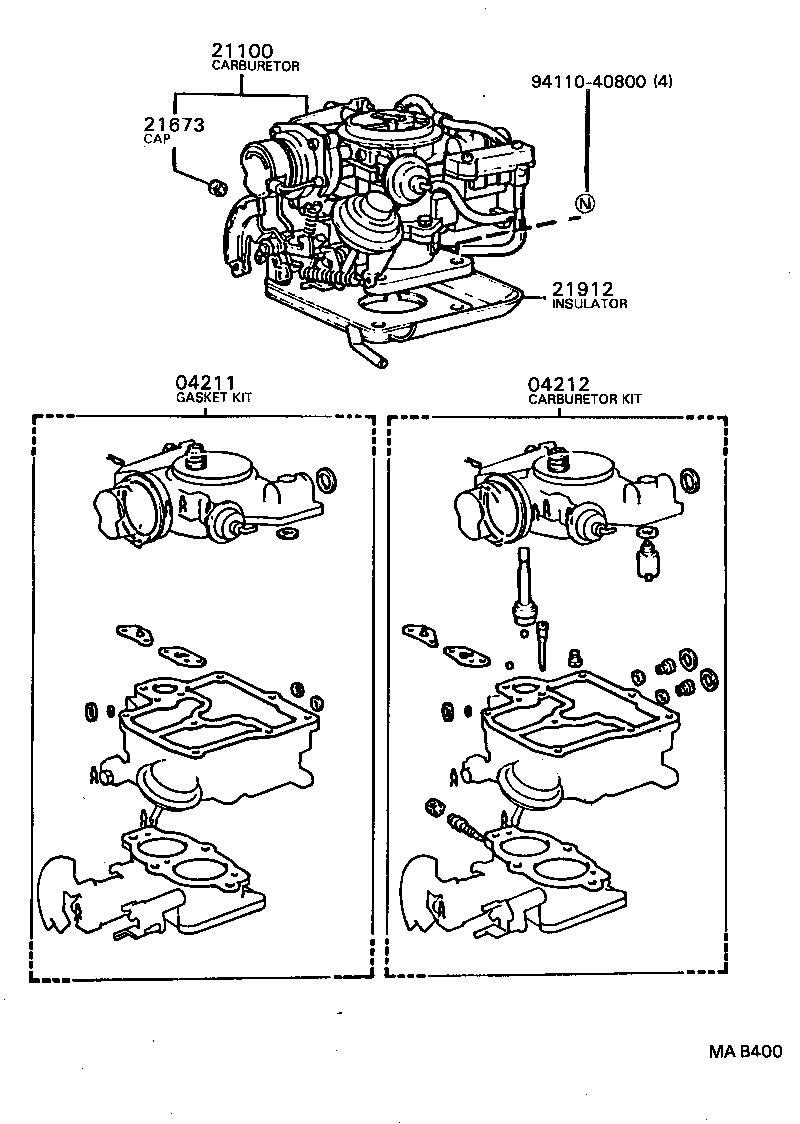  TOWN MASTERACE V WG |  CARBURETOR ASSEMBLY