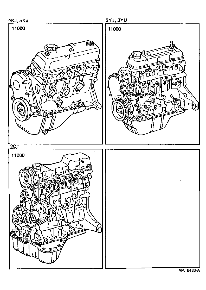  LITEACE VAN WAGON |  PARTIAL ENGINE ASSEMBLY