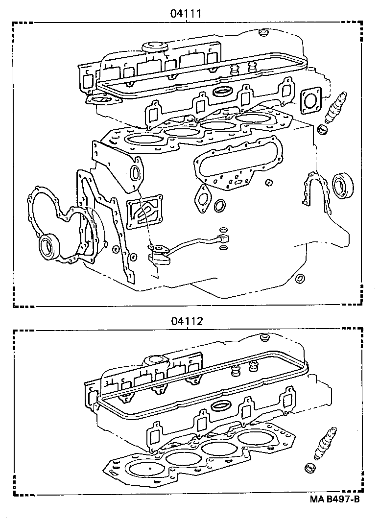  DYNA TOYOACE |  ENGINE OVERHAUL GASKET KIT