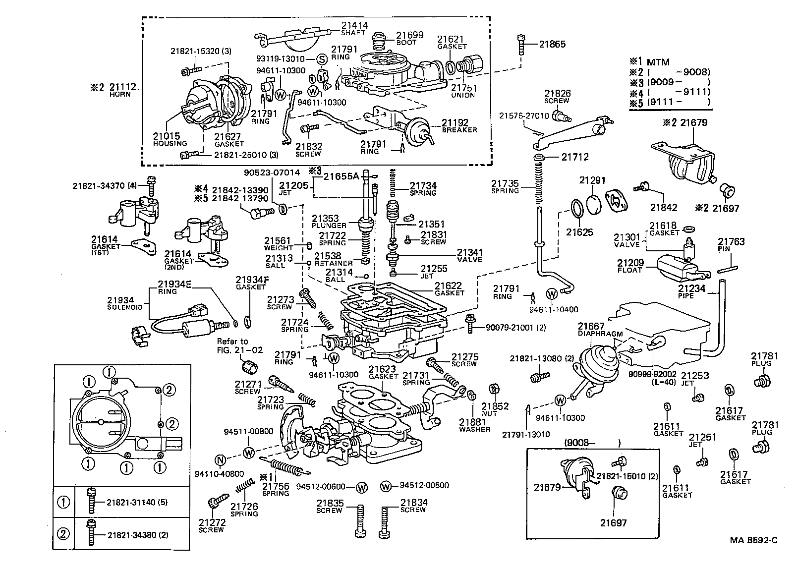  LITEACE VAN WAGON |  CARBURETOR