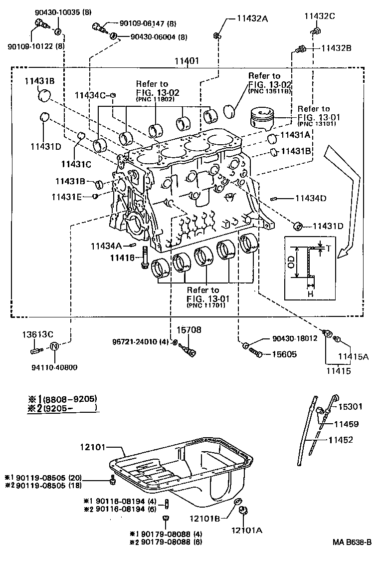  DYNA TOYOACE QUICK |  CYLINDER BLOCK