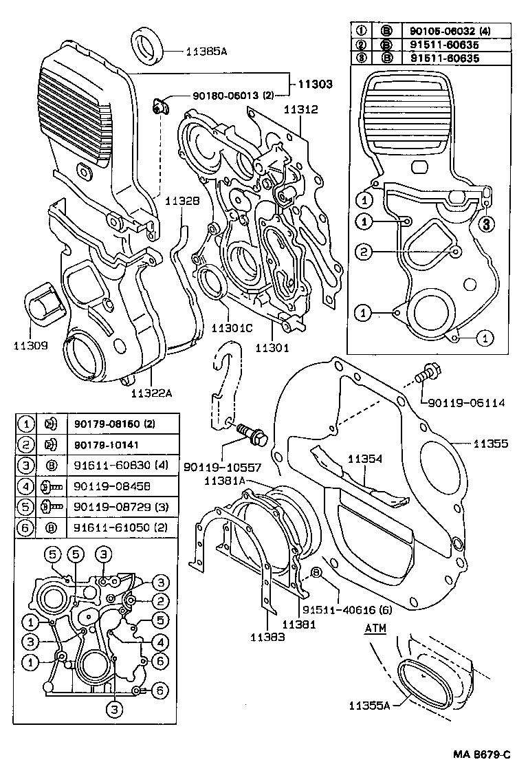  MARK 2 V WG |  TIMING GEAR COVER REAR END PLATE