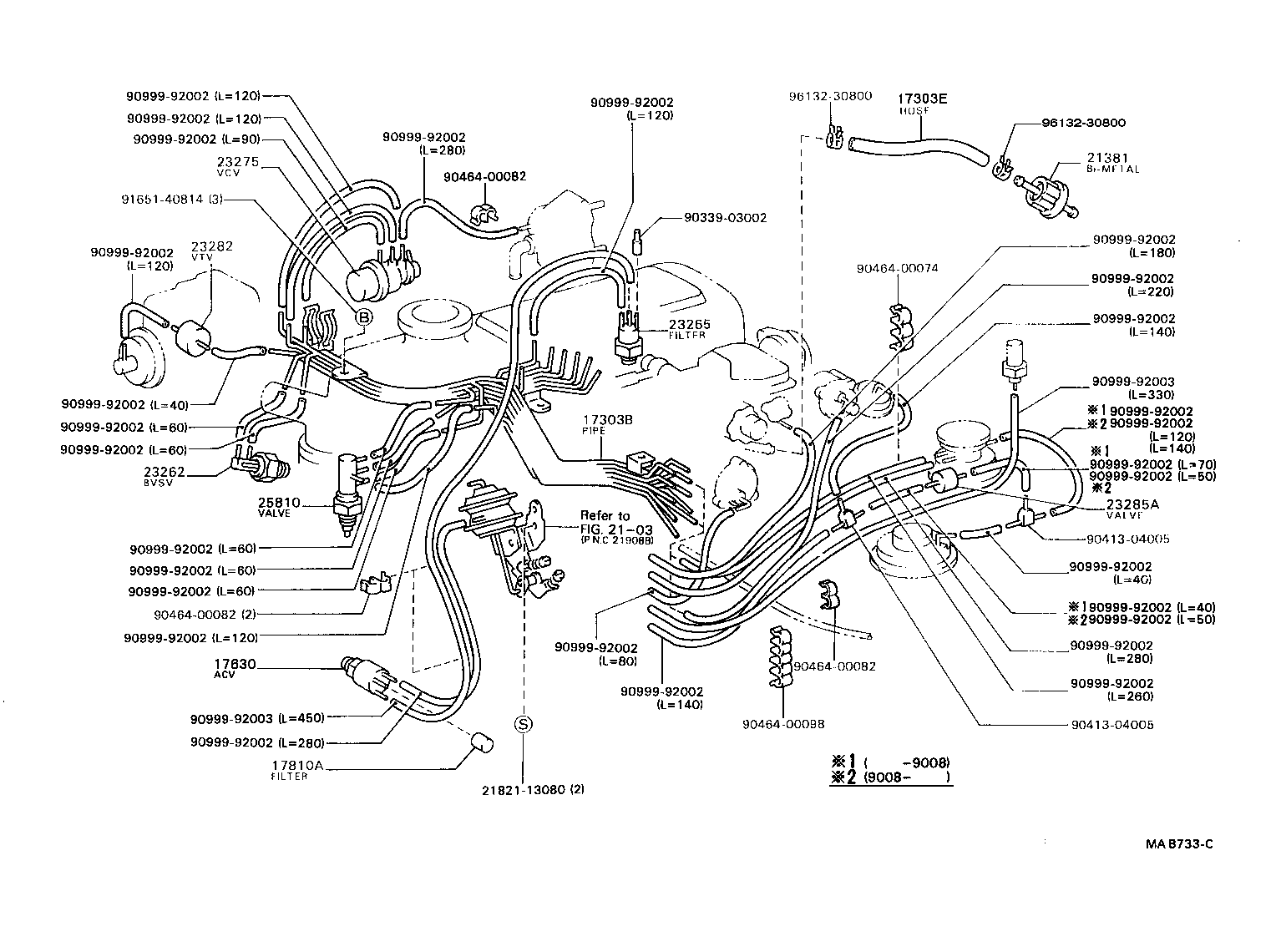  MARK 2 V WG |  VACUUM PIPING