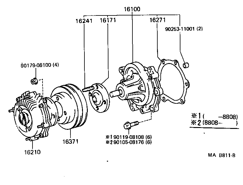  TOYOACE DYNA |  WATER PUMP