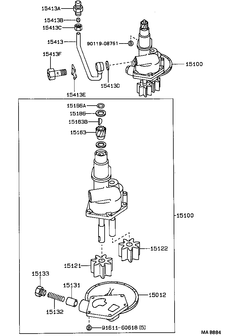  CHASER |  ENGINE OIL PUMP