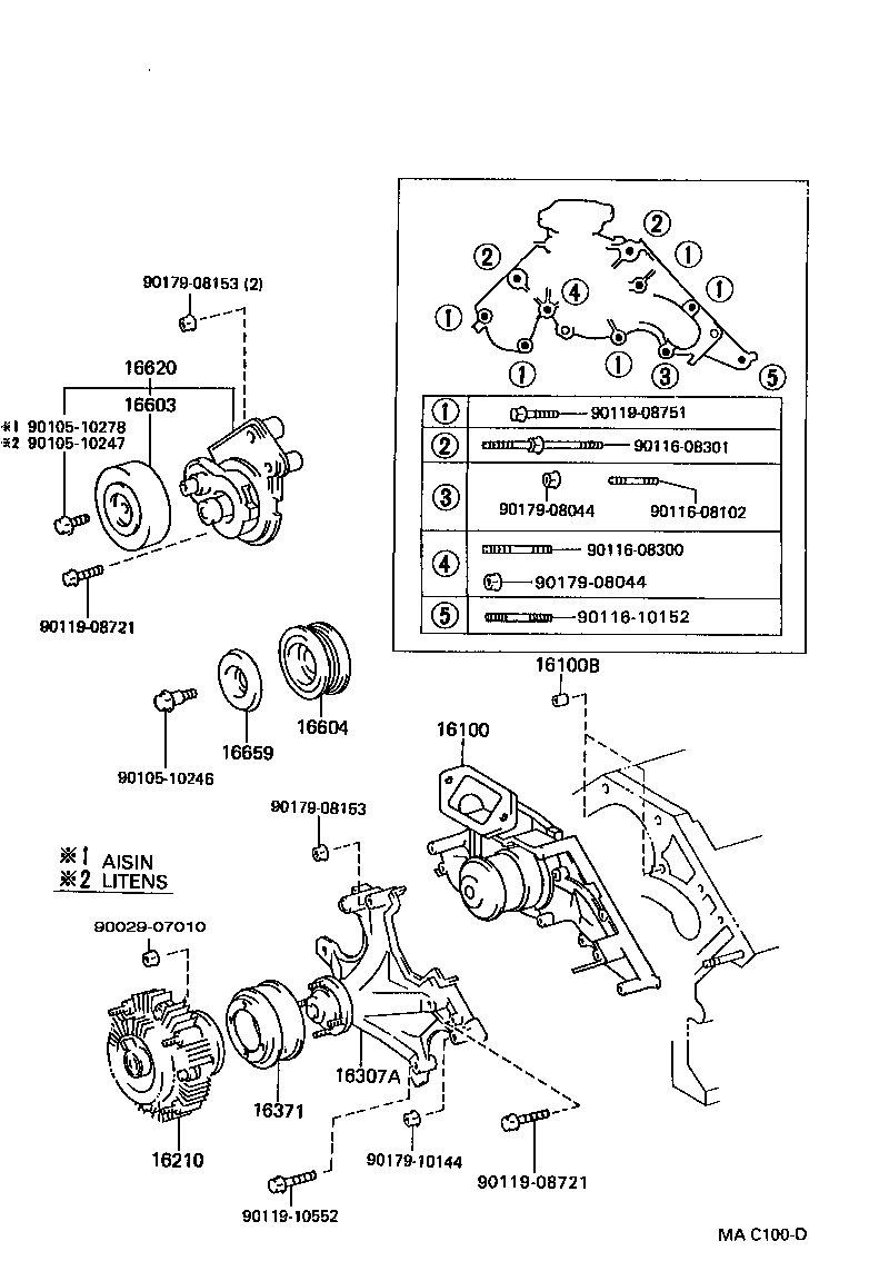  CROWN |  WATER PUMP