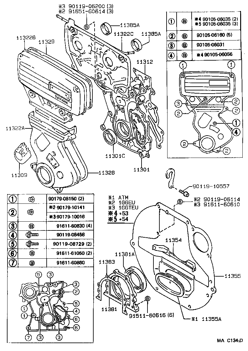  CHASER |  TIMING GEAR COVER REAR END PLATE