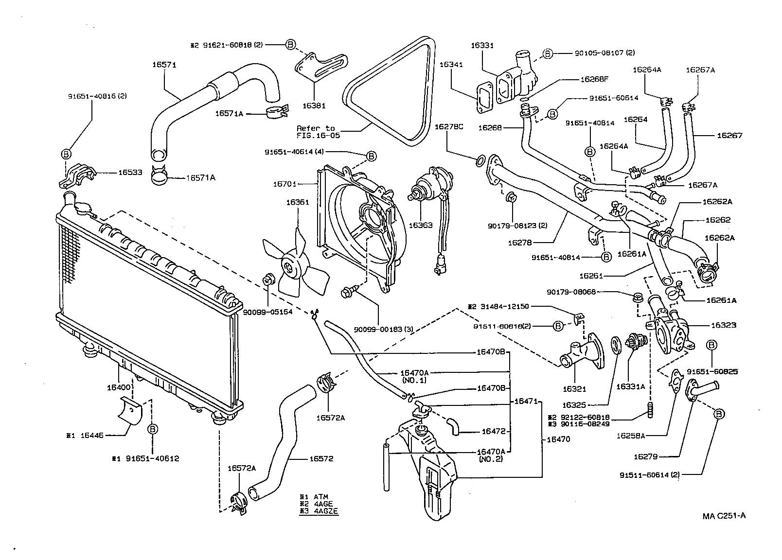  SPRINTER TRUENO |  RADIATOR WATER OUTLET