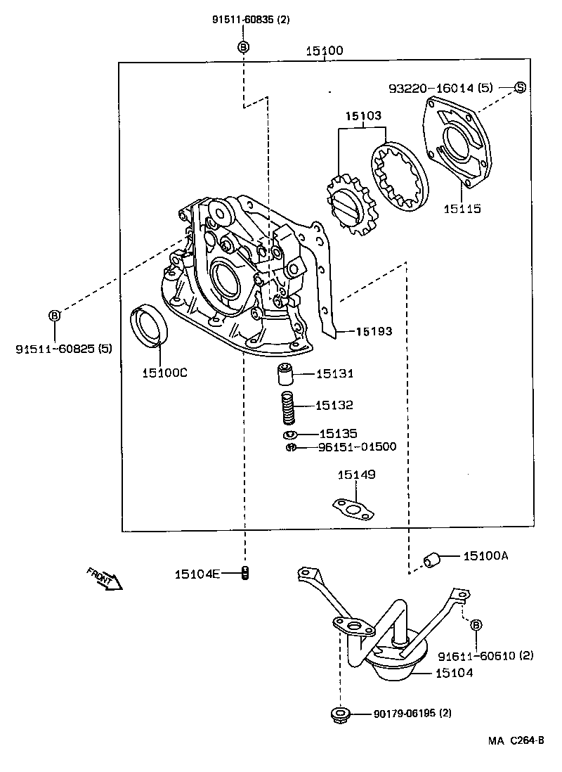  SPRINTER TRUENO |  ENGINE OIL PUMP