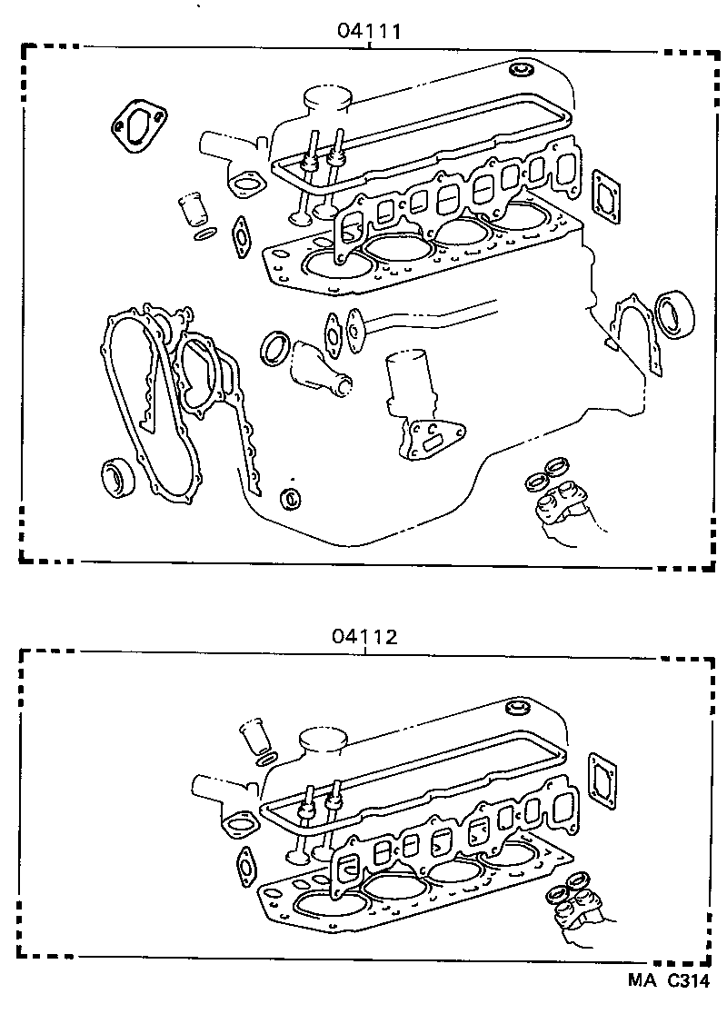  CROWN |  ENGINE OVERHAUL GASKET KIT