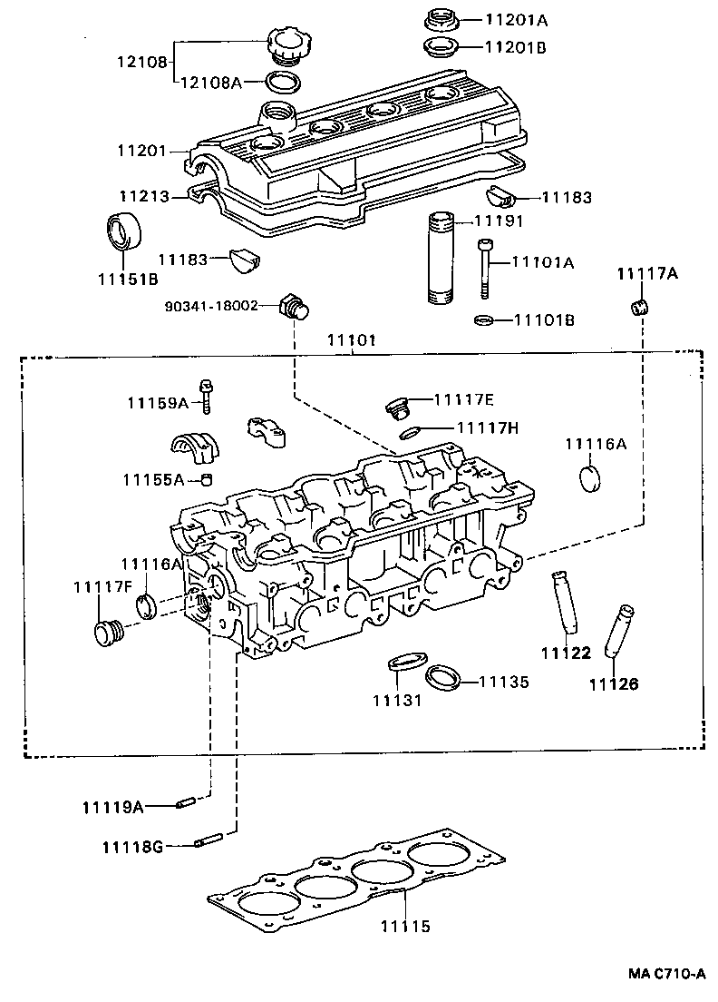  CORONA EXIV |  CYLINDER HEAD