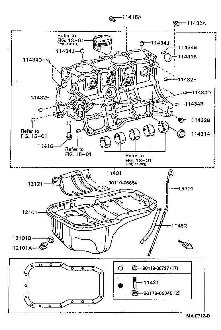  CORONA EXIV |  CYLINDER BLOCK