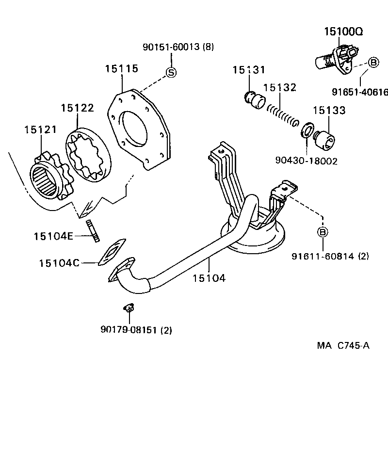 CROWN |  ENGINE OIL PUMP