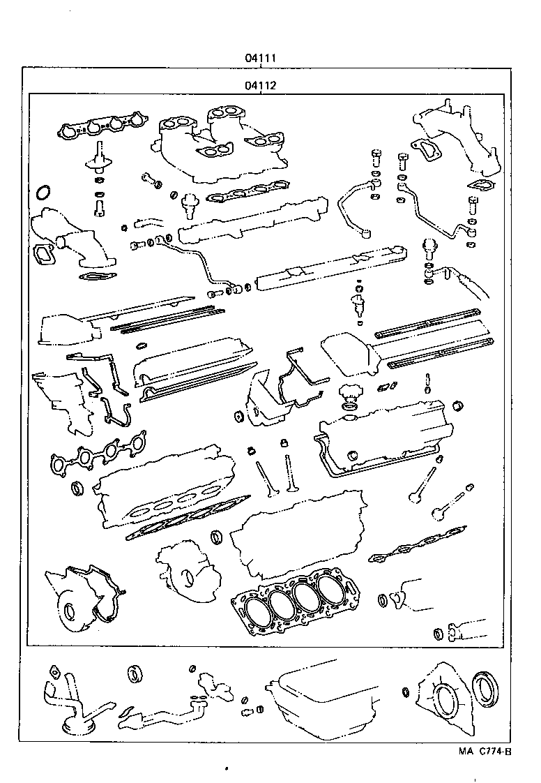  CROWN |  ENGINE OVERHAUL GASKET KIT