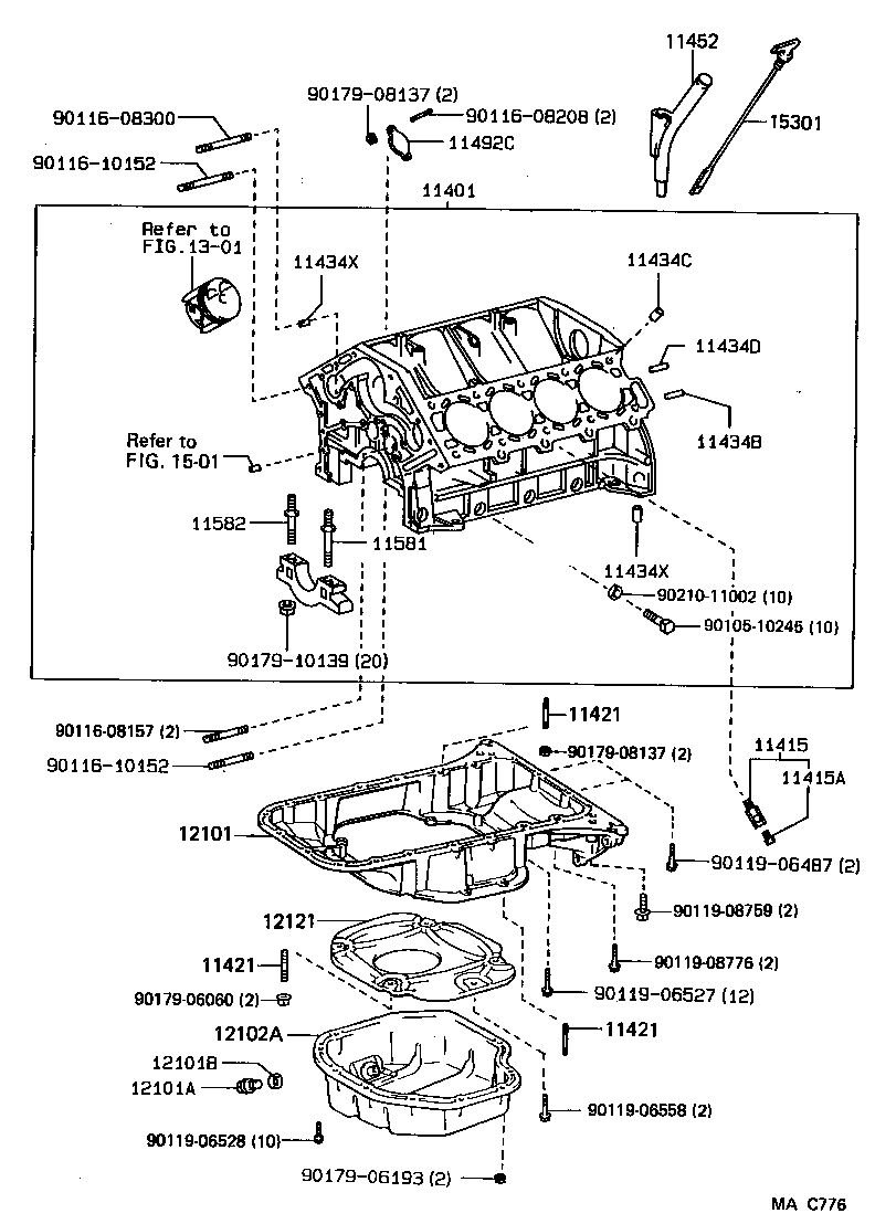  CROWN |  CYLINDER BLOCK